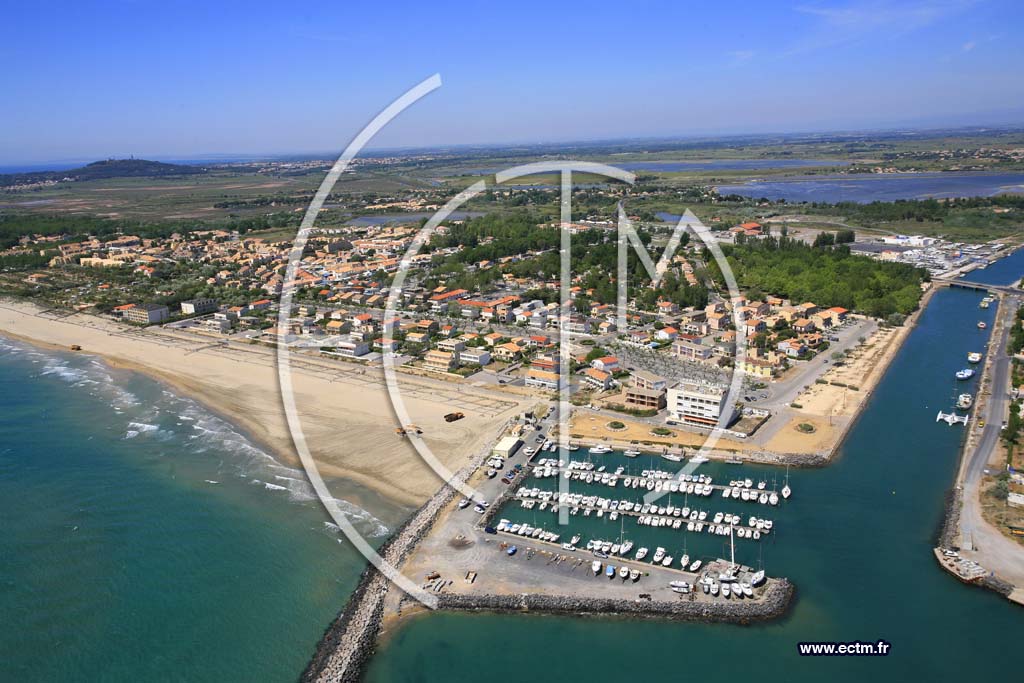 Photo arienne de Marseillan plage