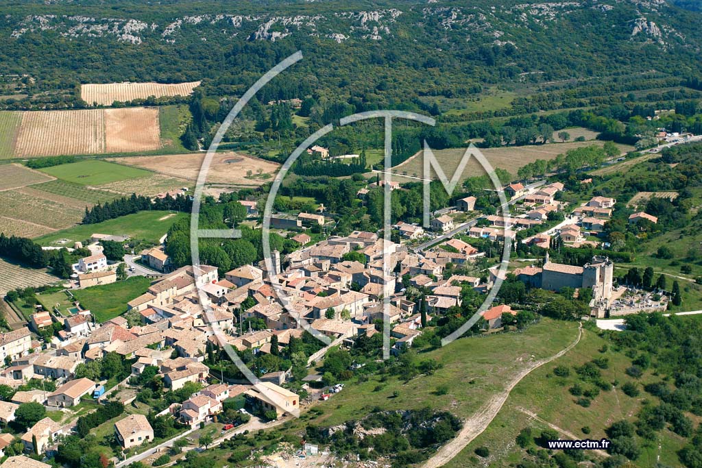 Photo arienne de Saint Bonnet Du Gard