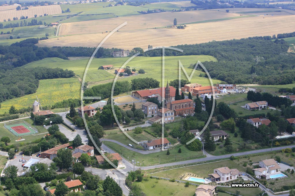 Photo aérienne - Montbrun-Lauragais