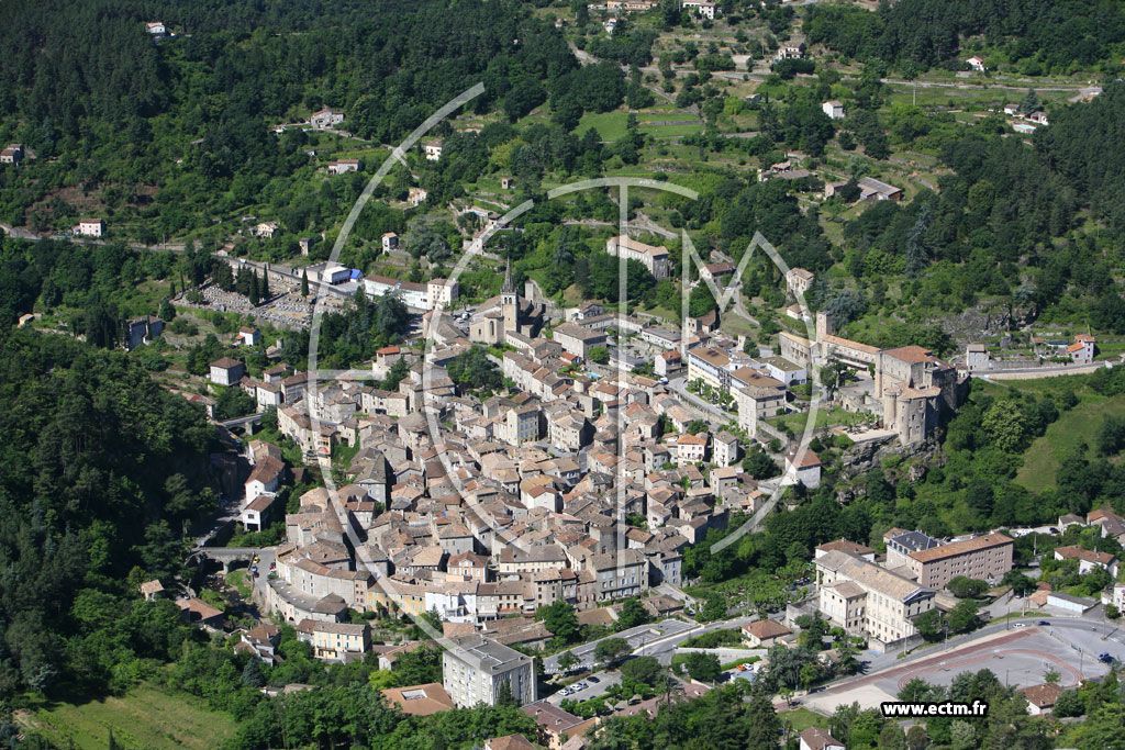 Photo aérienne - Largentière