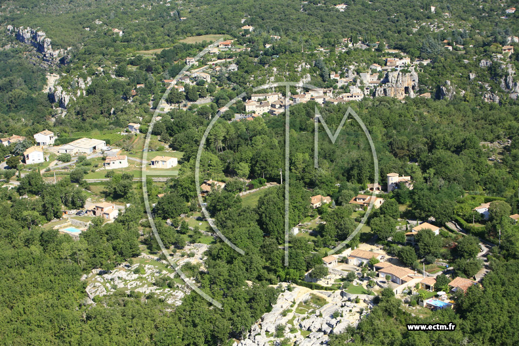 Photo arienne de Saint Alban Auriolles (Chantressac)