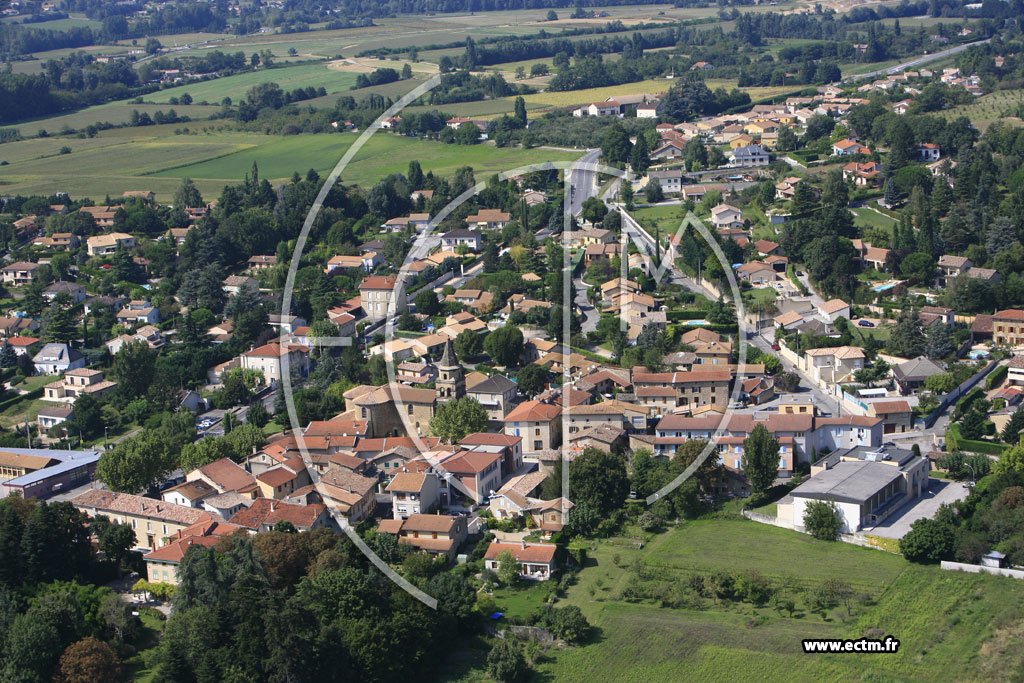 Photo arienne de Mours Saint Eusebe