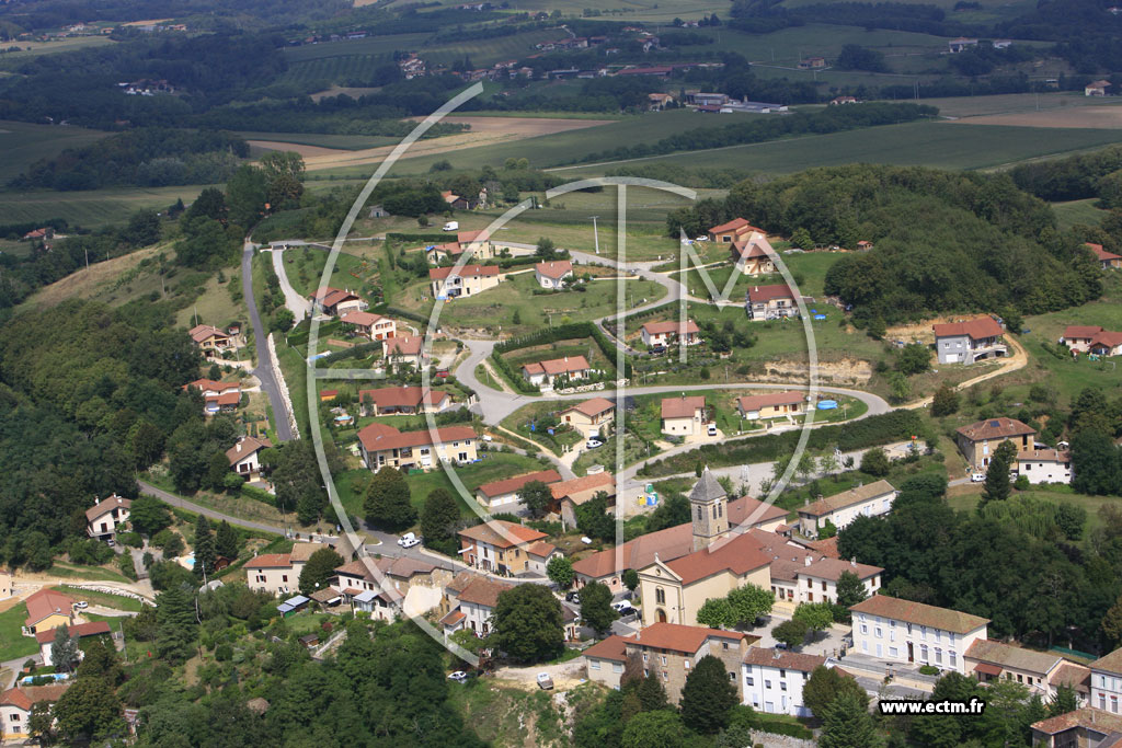 Photo arienne de Saint Bonnet de Chavagne