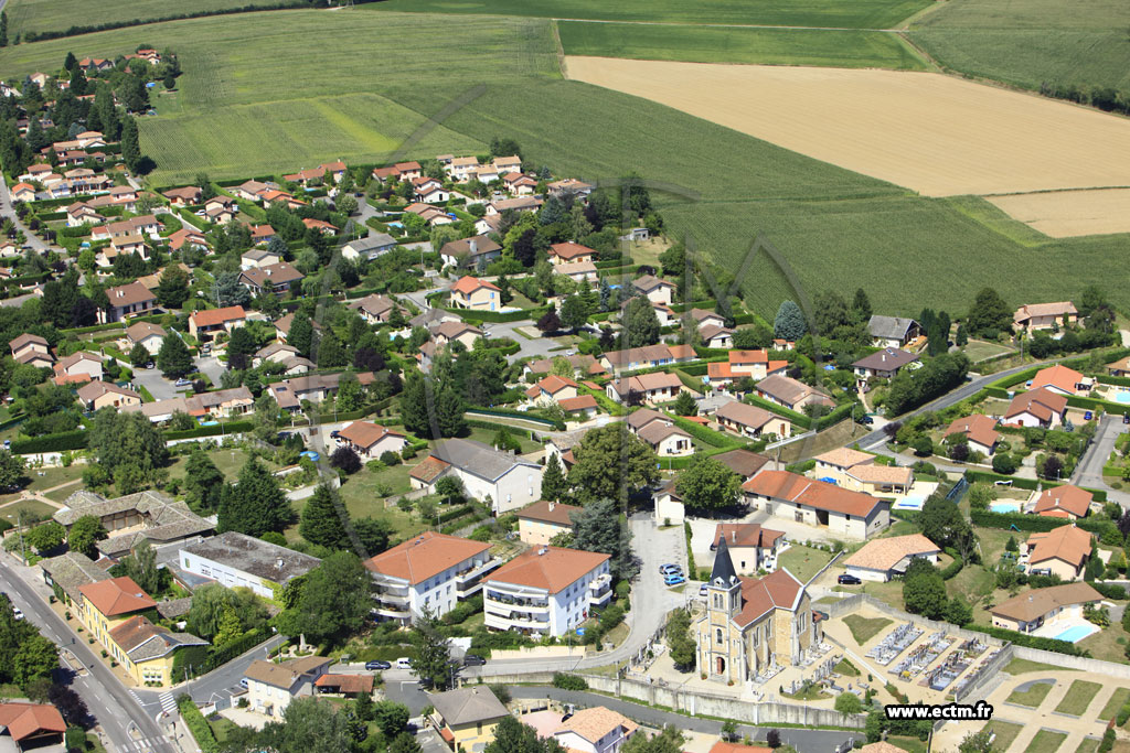 Photo aérienne - Mionnay