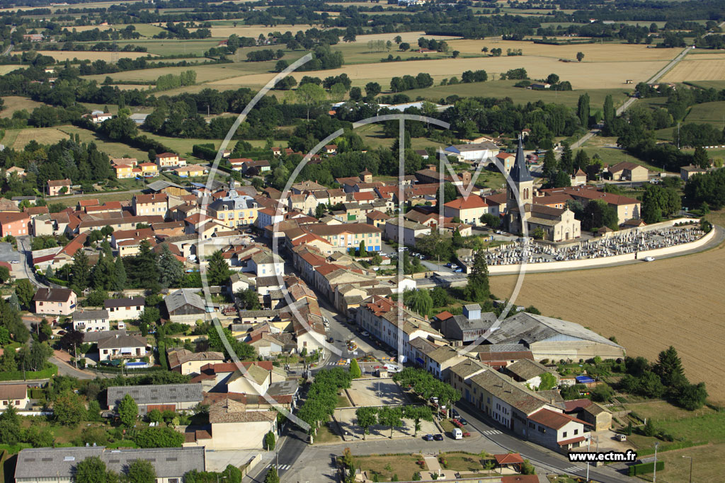 Photo arienne de Saint-Trivier-sur-Moignans