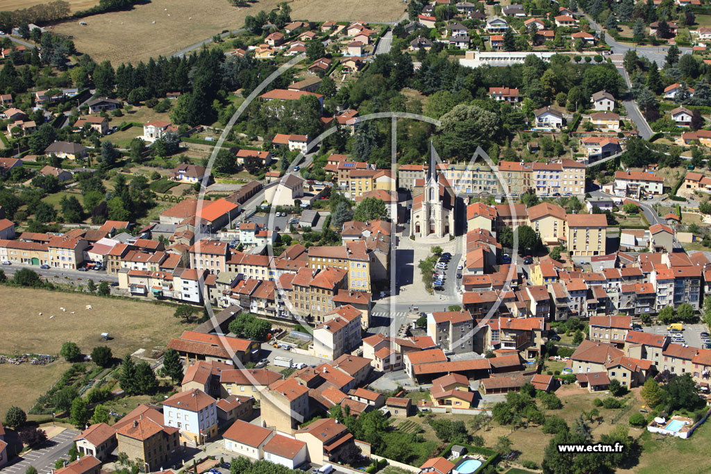 Photo arienne de Pontcharra-sur-Turdine