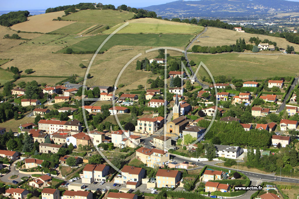 Photo arienne de Sourcieux-les-Mines