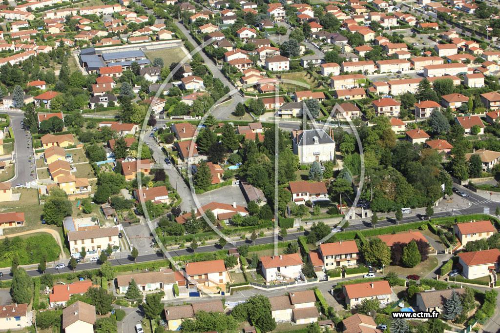 Photo arienne de Feyzin (Route de Lyon)