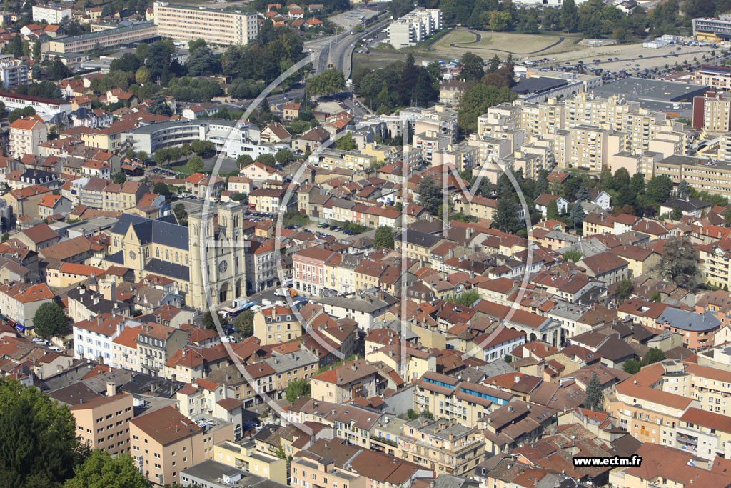 Photo arienne de Bourgoin-Jallieu