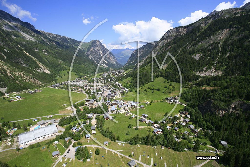 Photo arienne de Pralognan-la-Vanoise