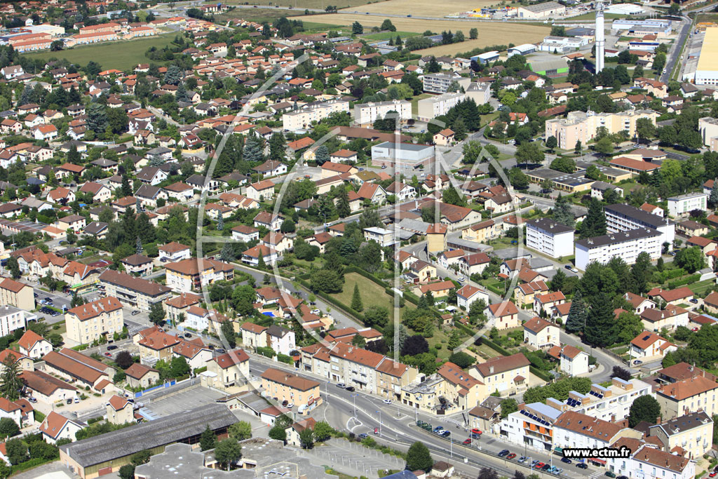 Photo arienne de Bourg en Bresse