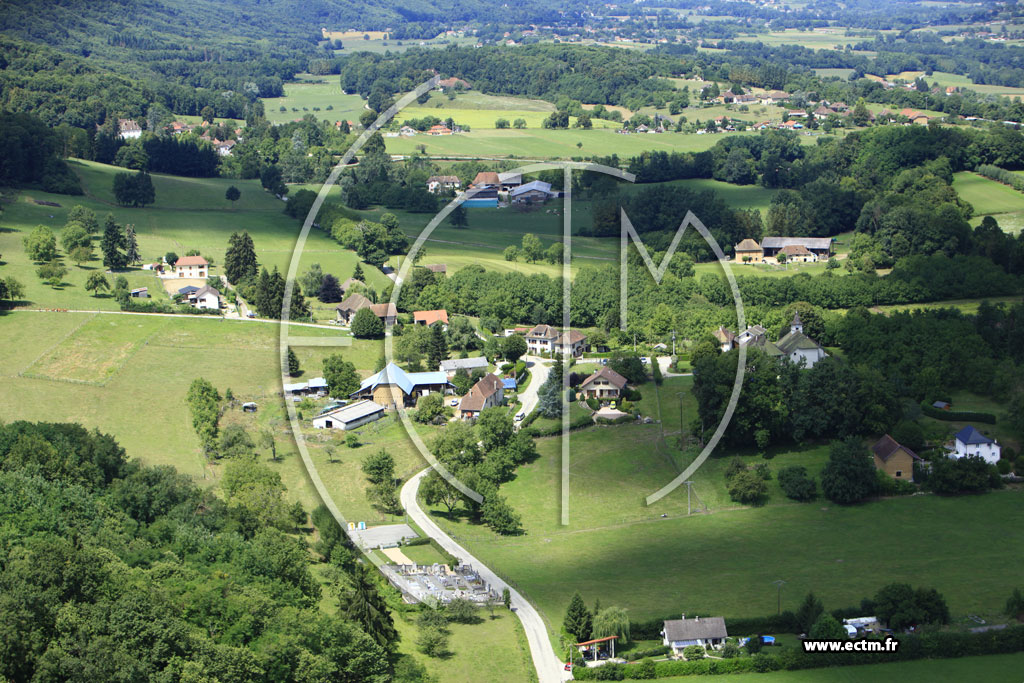 Photo arienne de Saint-Martin-de-Vaulserre