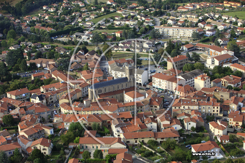 Photo arienne de Saint-Paul-en-Jarez