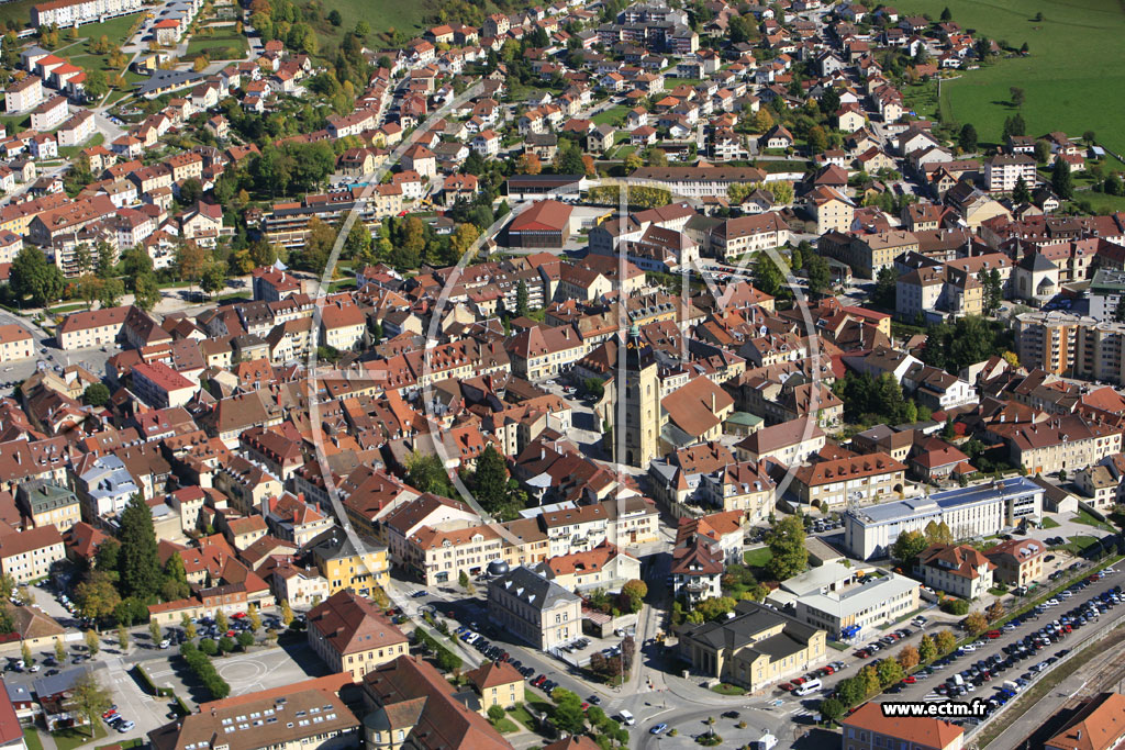 Photo arienne de Pontarlier