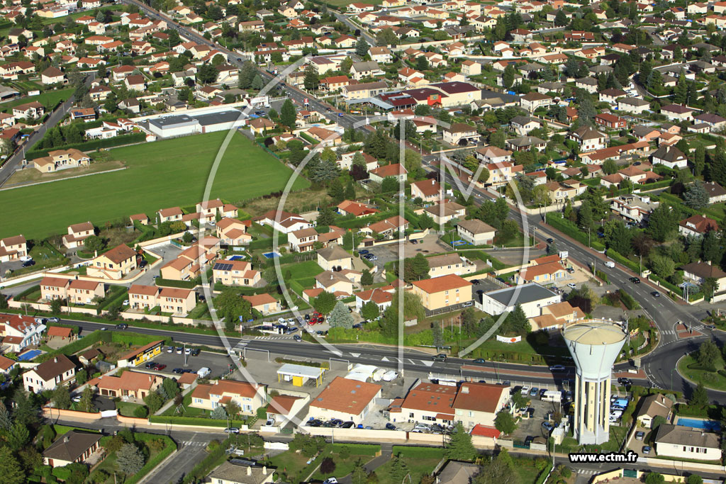 Photo arienne de Veauche (Avenue du Gnral de Gaulle)