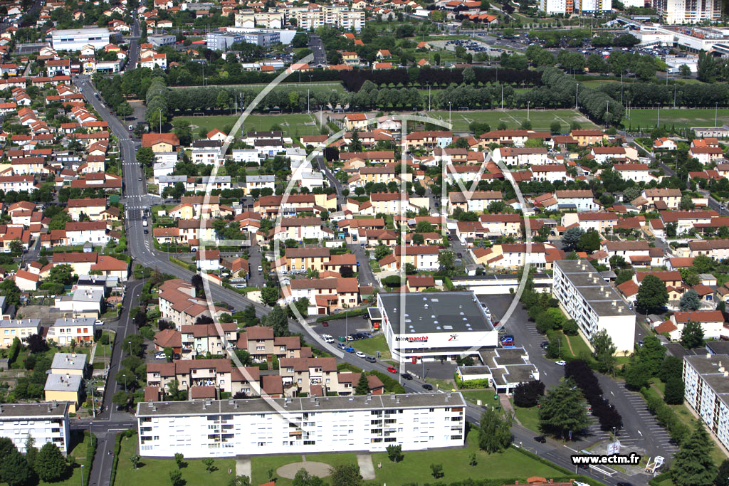 Photo arienne de Clermont-Ferrand (Quartier de la Plaine)