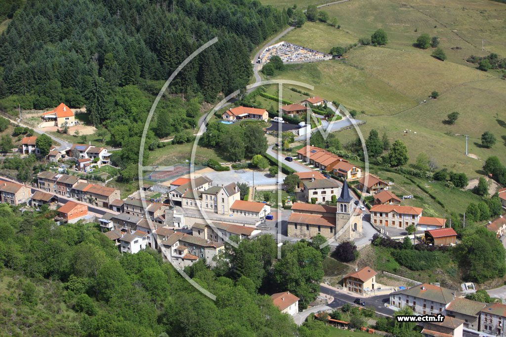 Photo arienne de Cherier (Les Moulins)