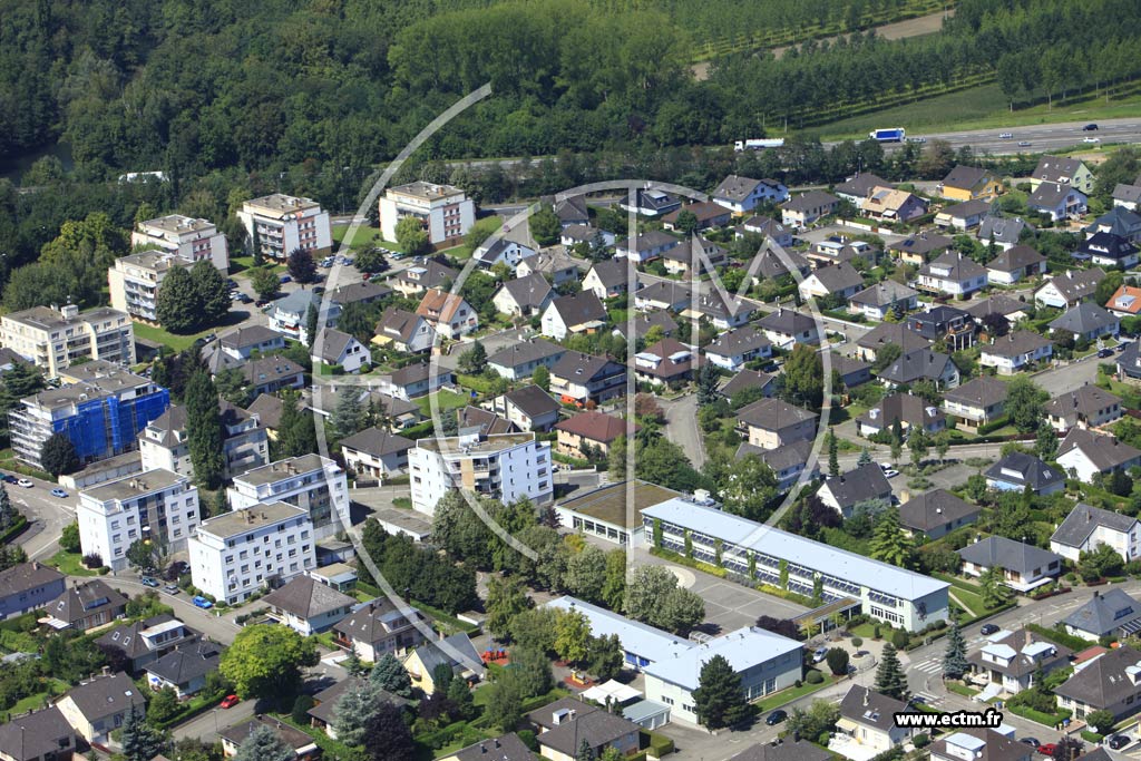 Photo arienne de Illkirch-Graffenstaden