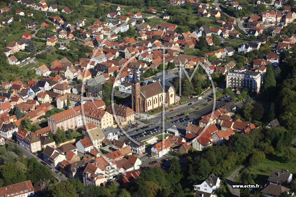 Photo arienne de Niederbronn-les-Bains