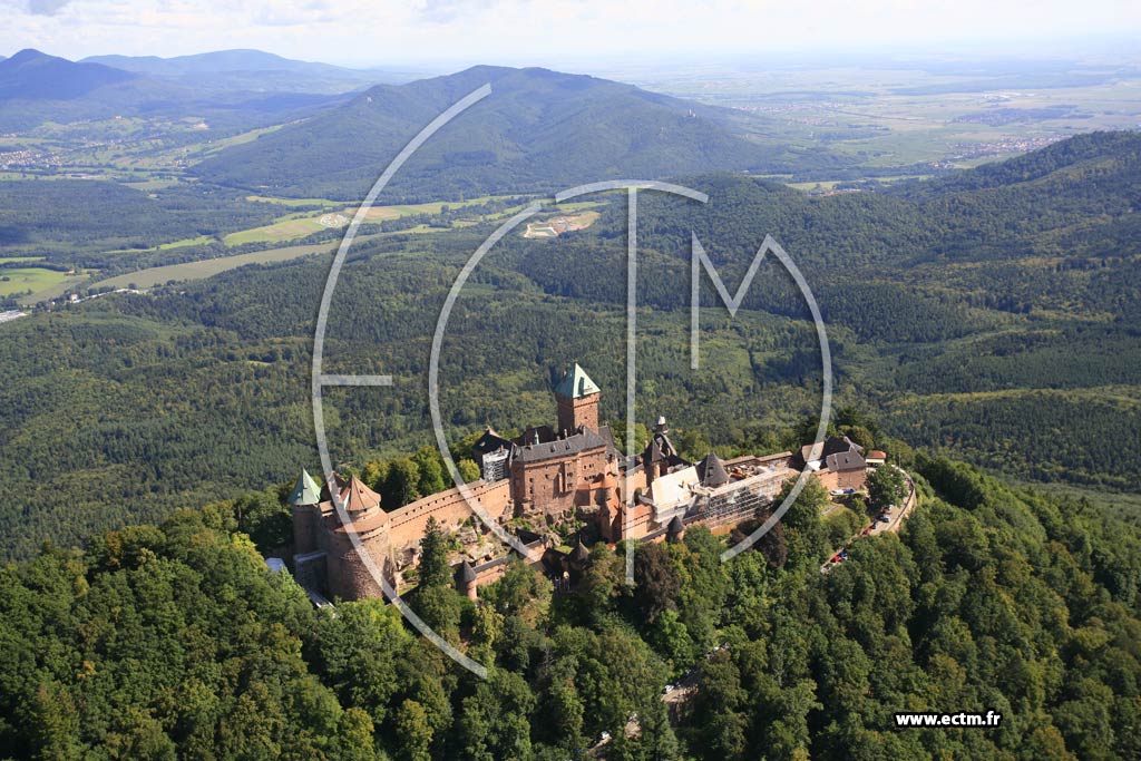 Photo arienne de Orschwiller (Chteau du Haut-Koenigsbourg)