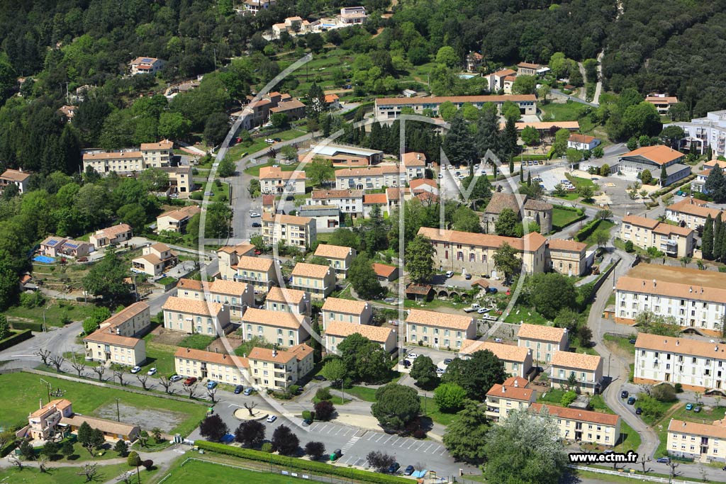 Photo arienne de Cendras (L'Abbaye)