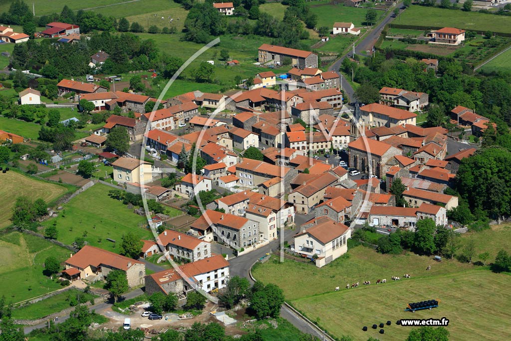 Photo arienne de Sanssac-l'glise