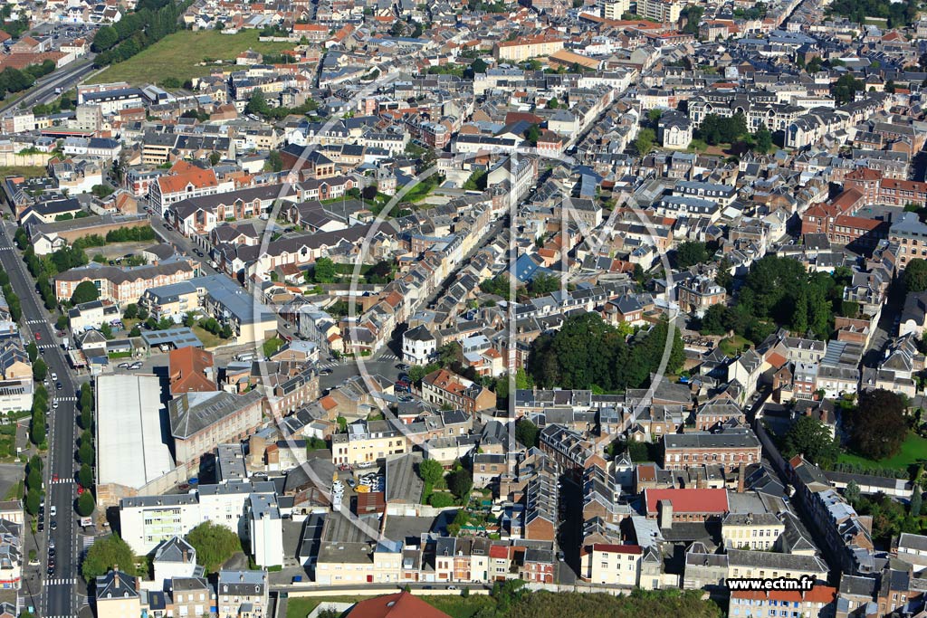 Photo arienne de Saint-Quentin (Centre Ville)