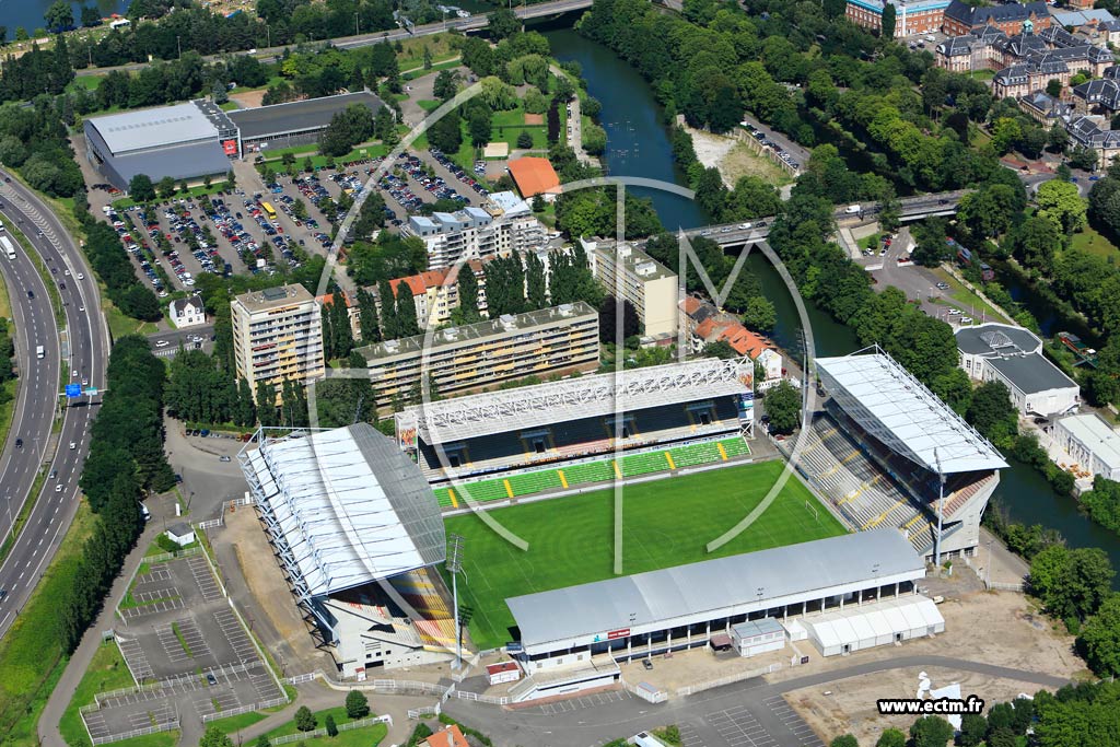 Photo arienne de Metz (Stade Saint-Symphorien)