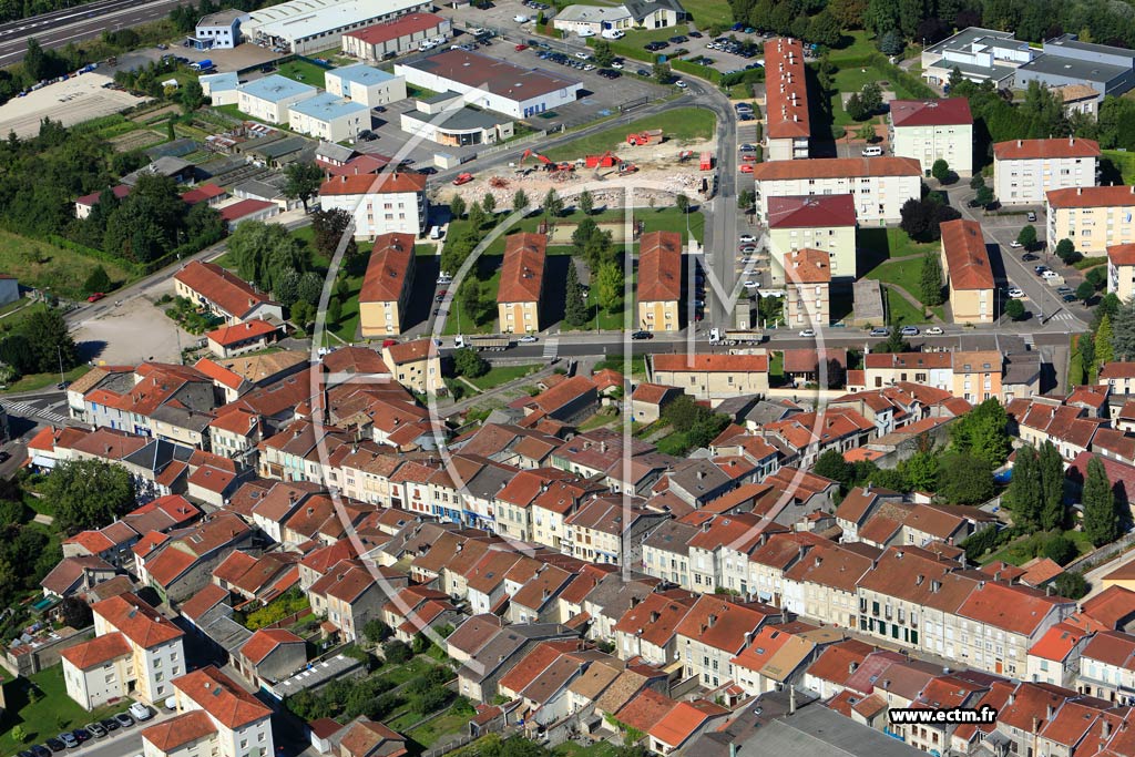 Photo arienne de Ligny-en-Barrois (Centre Ville)