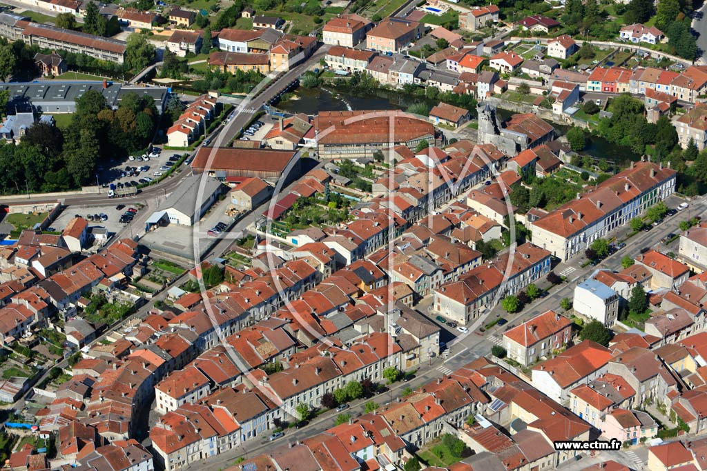 Photo arienne de Ligny-en-Barrois (Centre Ville)