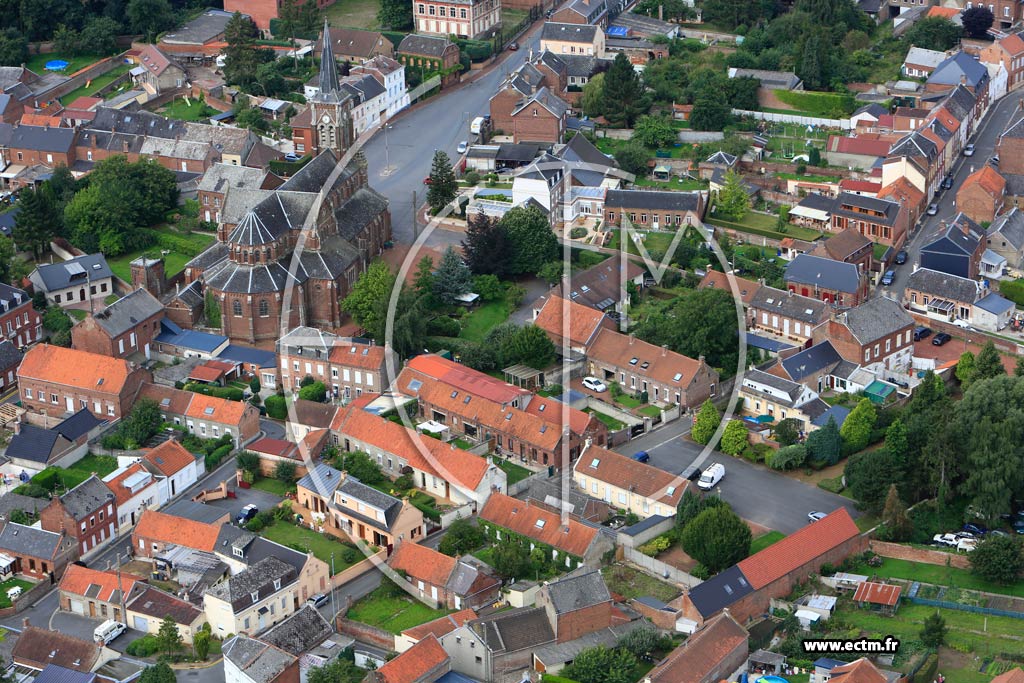 Photo arienne de Beauvois-en-Cambrsis