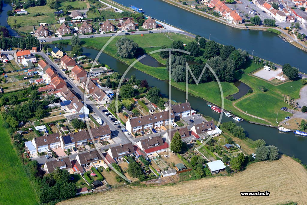 Photo arienne de perlecques (Marais de la Vlotte)