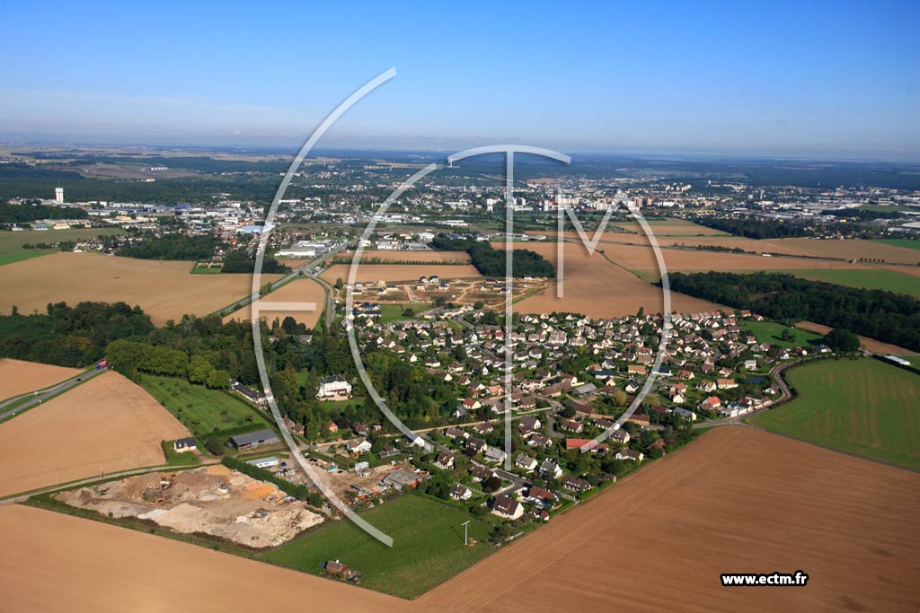 Photo arienne de Angerville-la-Campagne