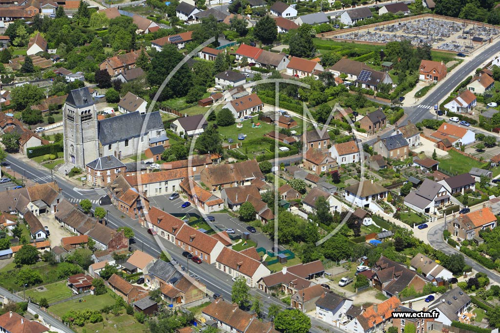 Photo arienne de La Fert-Saint-Aubin (les Chneries)