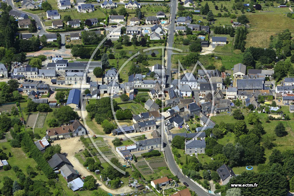 Photo arienne de Mazires-de-Touraine