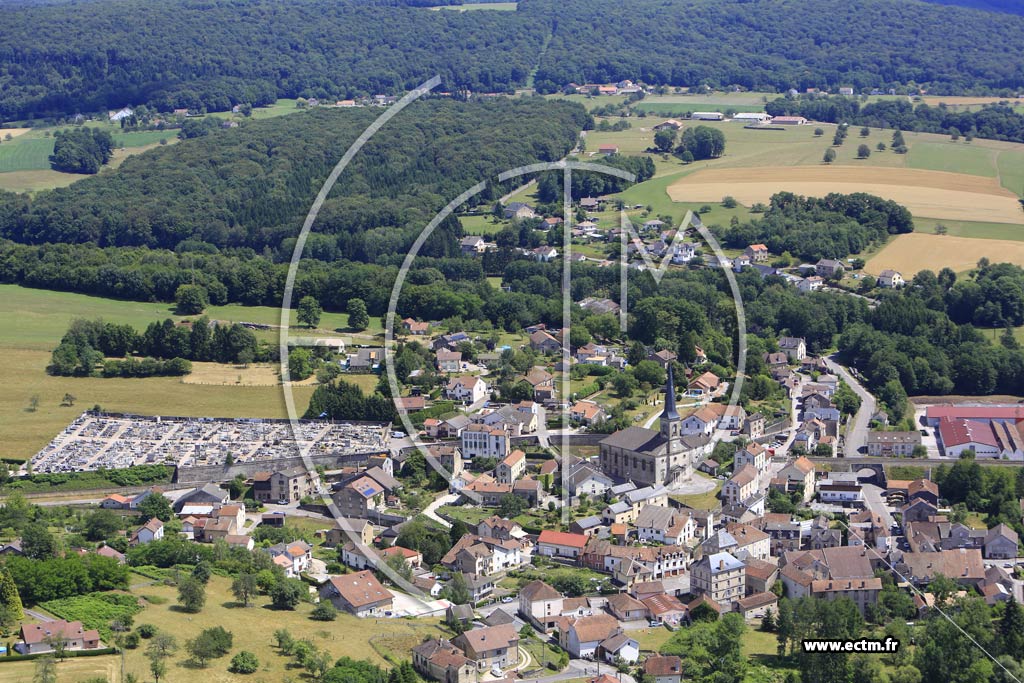 Photo arienne de Aillevillers-et-Lyaumont (Centre-Ville)