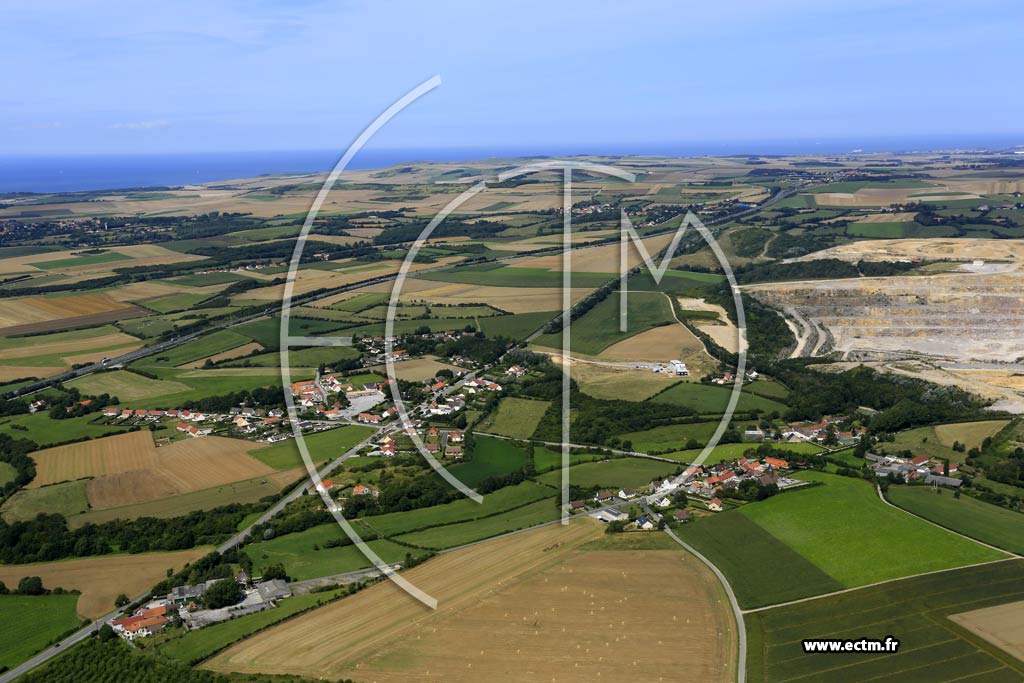 Photo arienne de Leulinghen-Bernes