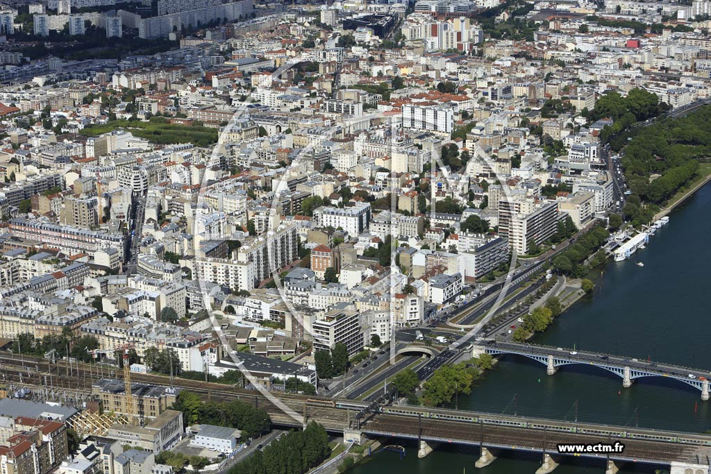 Photo arienne de Asnires-sur-Seine