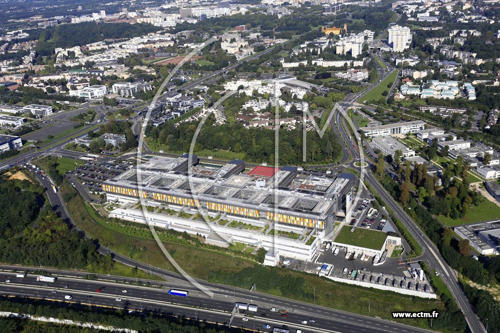 Photo arienne de Corbeil-Essonnes (Centre Hospitalier Sud Francilien)