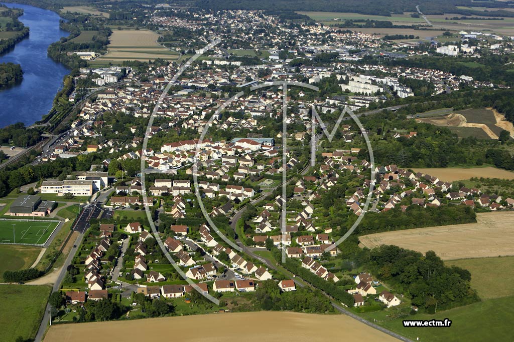 Photo arienne de Bonnires-sur-Seine (Quartier La Croix-du-Mont)