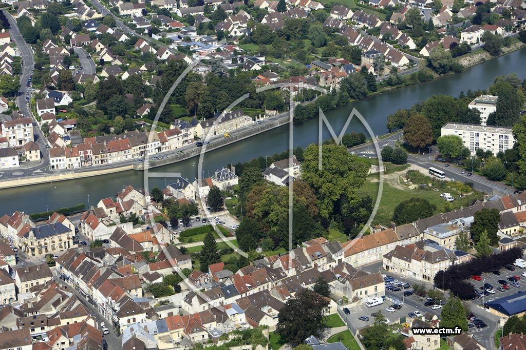 Photo arienne de Pont-Sainte-Maxence (Centre)