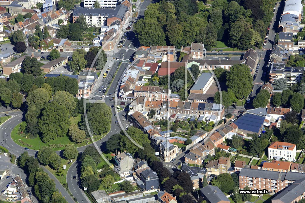 Photo arienne de Valenciennes (Faubourg Sainte-Catherine)