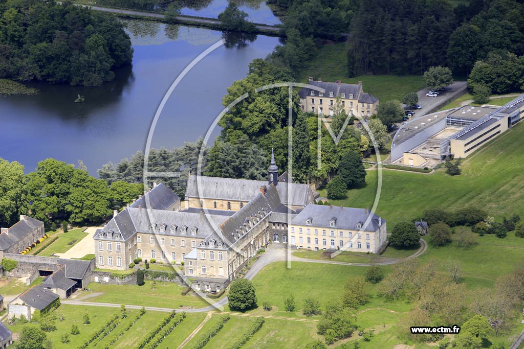 Photo arienne de La Meilleraye-de-Bretagne (Abbaye de Melleray CCSO)