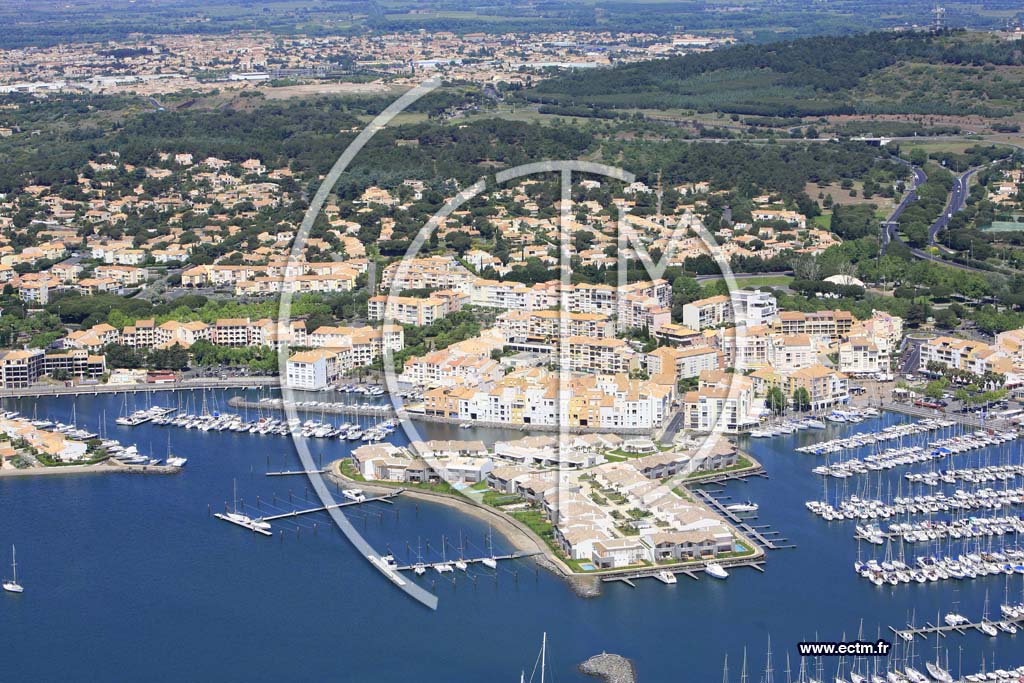 Photo arienne de Le Cap dAgde
