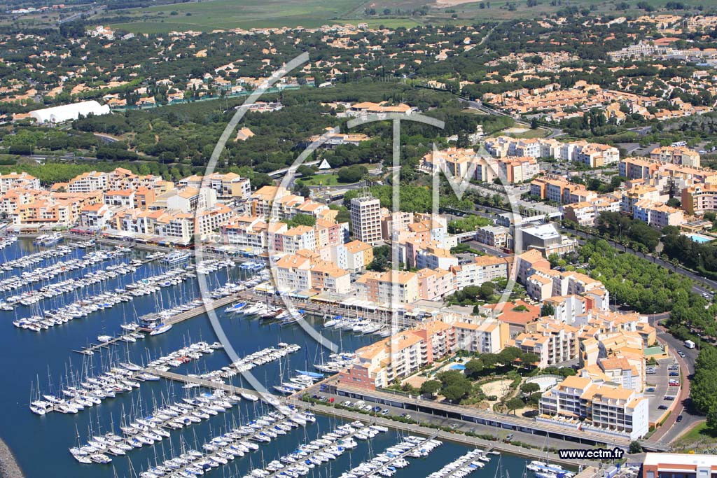 Photo arienne de Le Cap dAgde