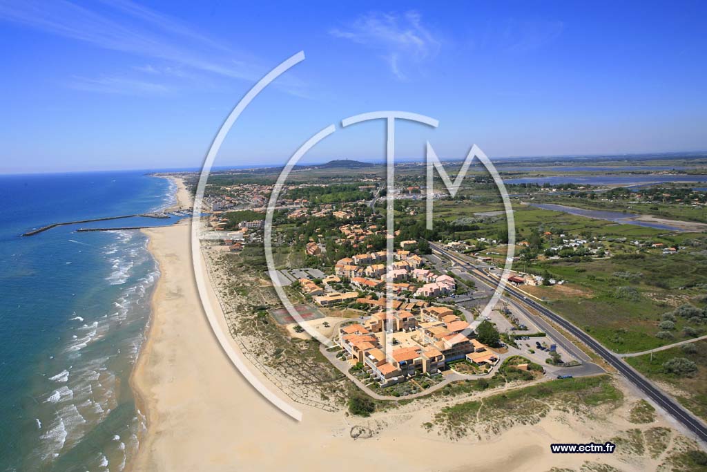 Photo arienne de Marseillan plage