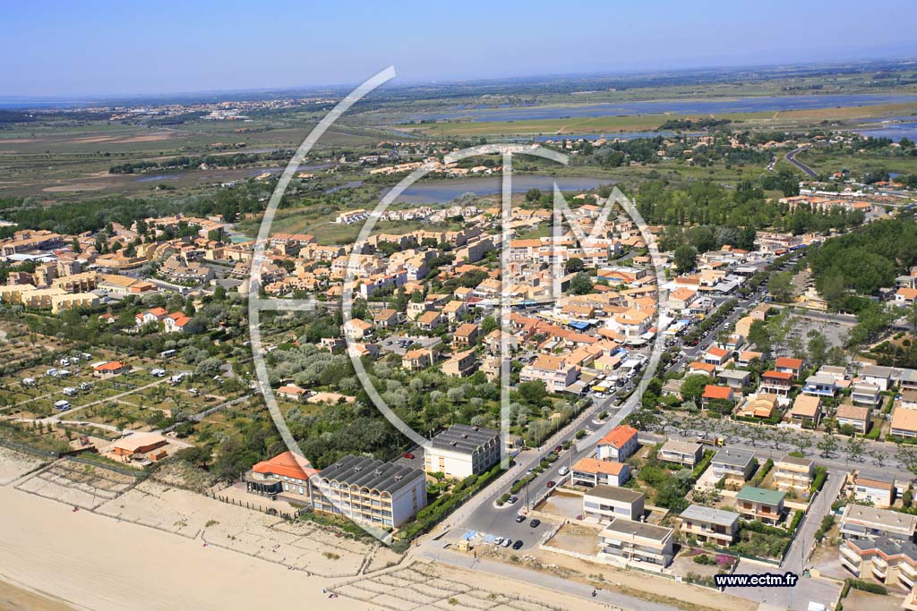 Photo arienne de Marseillan plage