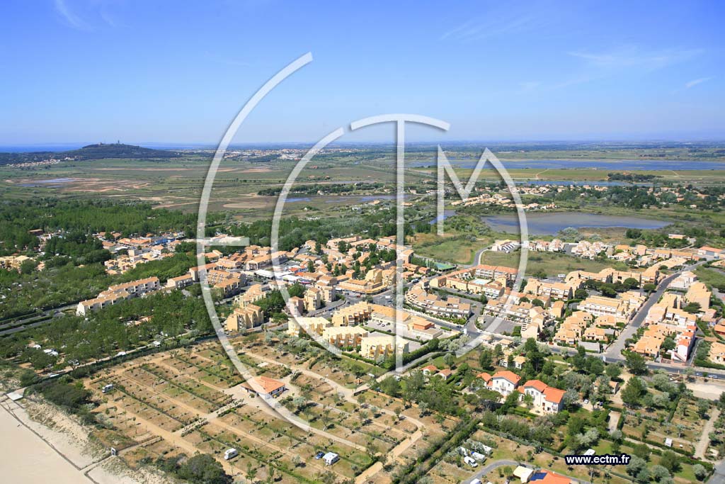 Photo arienne de Marseillan plage