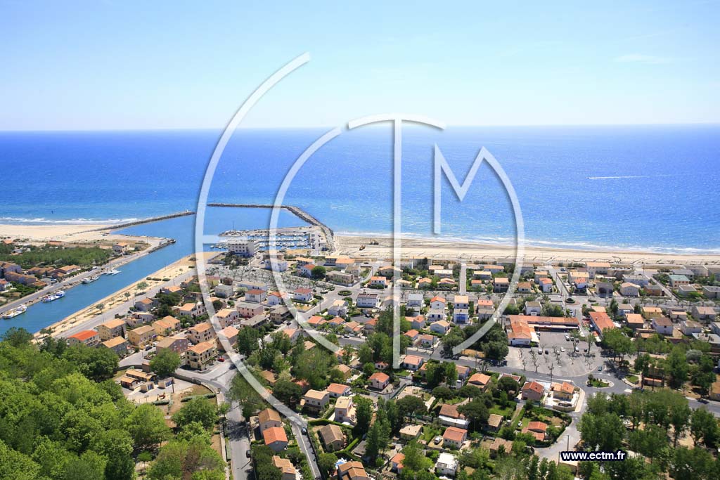 Photo arienne de Marseillan plage
