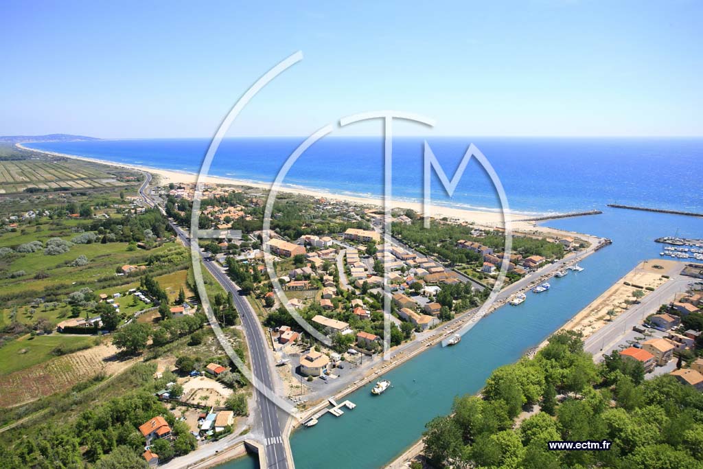 Photo arienne de Marseillan plage